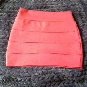 Peach Mini Skirt